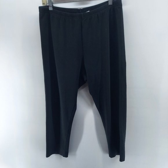 J Jill Pima Capri Leggings Womens black Size L - Picture 1 of 8
